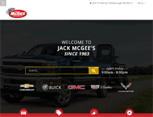 Tablet Screenshot of jackmcgee.com